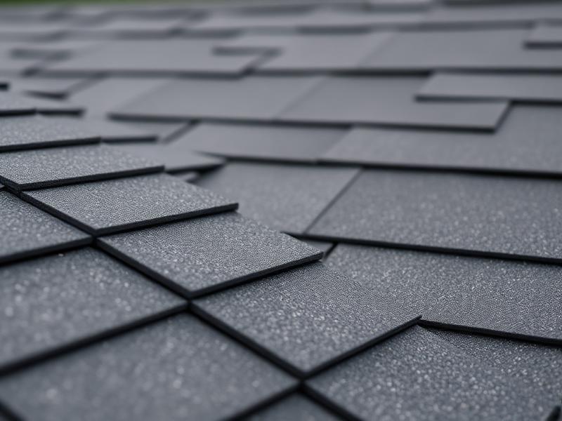 Close-up of high-quality architectural roofing shingles